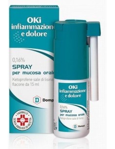 Oki Infiammazione e Dolore Spray per Mucosa Orale - 15 ml