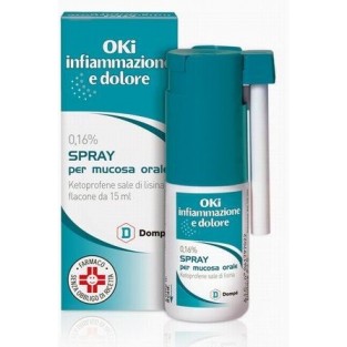 Oki Infiammazione e Dolore Spray per Mucosa Orale - 15 ml