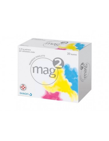 Mag 2 Magnesio Pidolato 2,25g - 20 Bustine