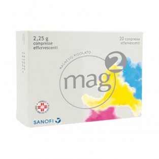 Mag 2 Magnesio Pidolato 2,25g - 20 Compresse Effervescenti