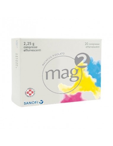 Mag 2 Magnesio Pidolato 2,25g - 20 Compresse Effervescenti