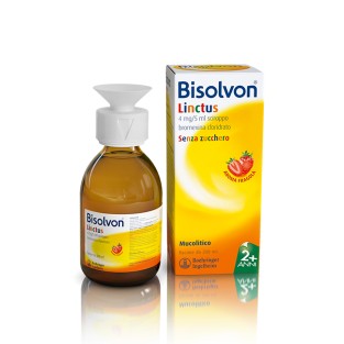 Bisolvon Linctus Sciroppo Mucolitico 4mg/5ml aroma Fragola - 200 ml