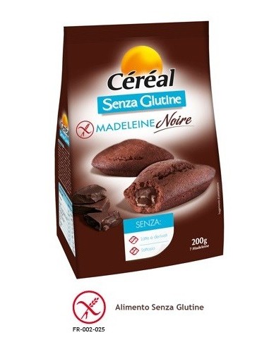 Madeleine Noire Senza Glutine Céréal - 200 g