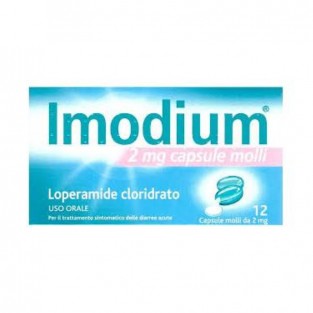 Imodium Antidiarroico 2 mg Lomerapide Cloridrato - 12 Capsule Molli