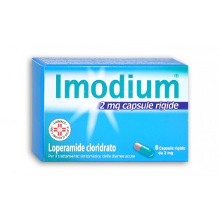 Imodium Antidiarroico 2 mg Lomerapide Cloridrato - 8 Capsule Rigide
