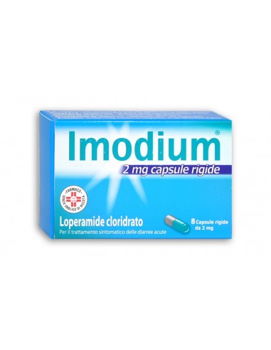 Imodium Antidiarroico 2 mg Lomerapide Cloridrato - 8 Capsule Rigide