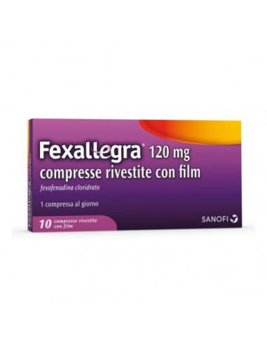 Fexallegra Antistaminico 120 mg Fexofenadina - 10 Compresse Rivestite