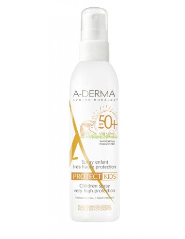 A-Derma Protect Kids Protezione Solare Spray per Bimbi - SPF 50+