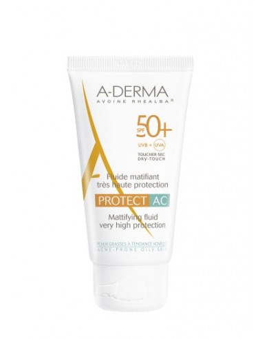 A-Derma Protect AC Fluido Opacizzante Protezione Solare - SPF 50+