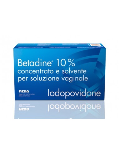 Betadine 10% Soluzione Vaginale Concentrato e Solvente