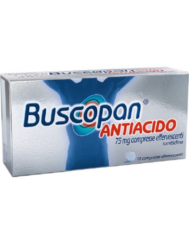 Buscopan Antiacido 20 mg Ranitidina - 10 Compresse Effervescenti