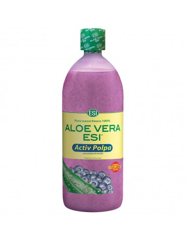 Aloe Vera Succo Activ Polpa con Mirtillo Esi - 1000 ml
