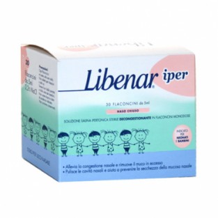 Libenar Iper Soluzione Fisiologica Ipertonica - 30 Flaconcini da 5 ml