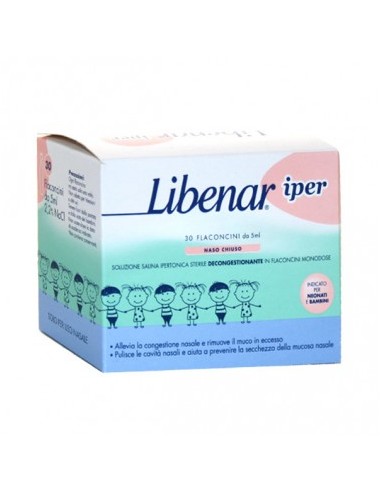 Libenar Iper Soluzione Fisiologica Ipertonica - 30 Flaconcini da 5 ml